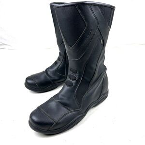 Frank Thomas Black Motorcycle Boots Waterproof Mens Euro Size 42 USA 9 UK 8